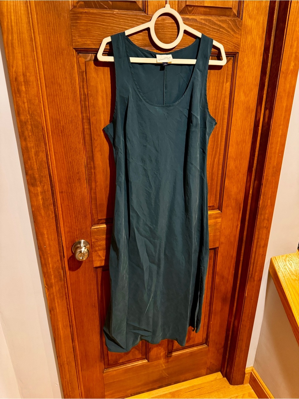 Universal Thread Teal Scoop Neck Midi Tank Dress - Picture 6 of 9